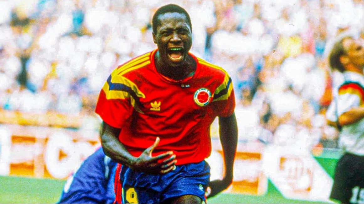 Freddy Rincón, durante el partido de Colombia ante Alemania en el Mundial de Italia 1990.
