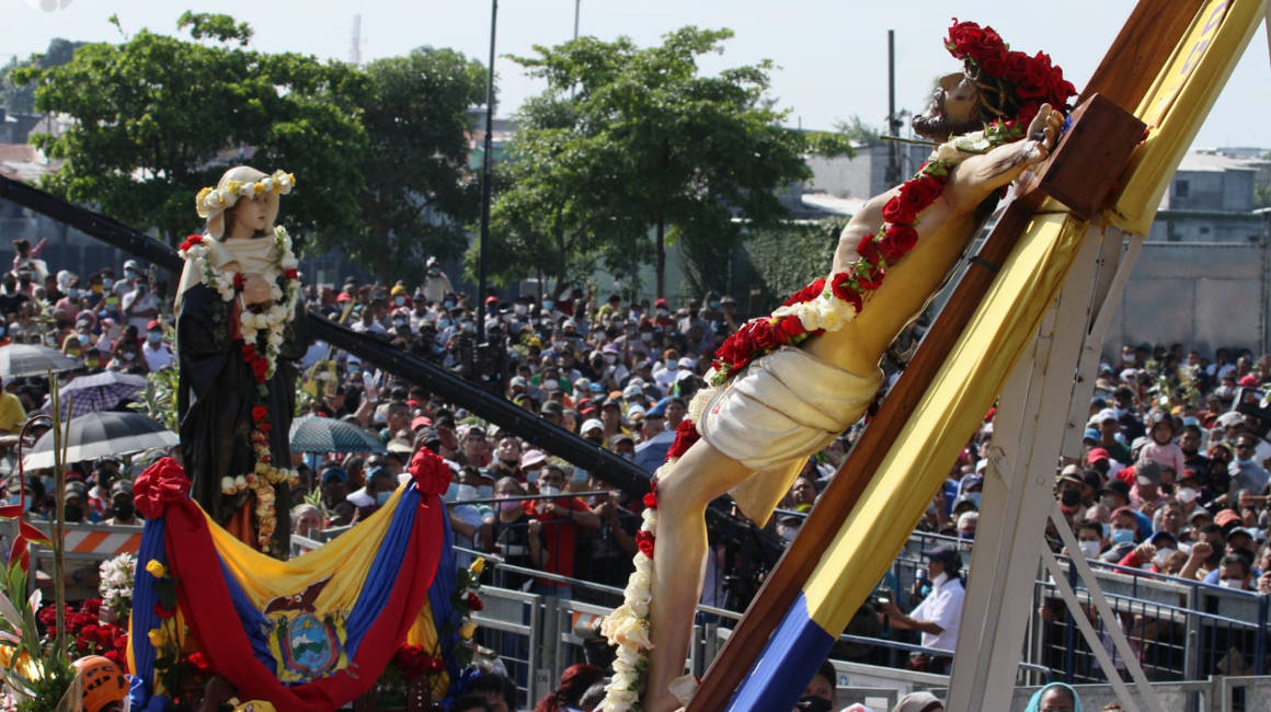 Procesión de Cristo del Consuelo, de Viernes Santo, el 15 de abril de 2022, en Guayaquil