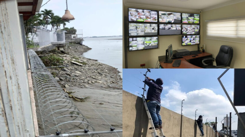 Imágenes del centro de monitoreo y otras medidas de protección en la urbanización La Puntilla, por la ola de inseguridad en Guayas.