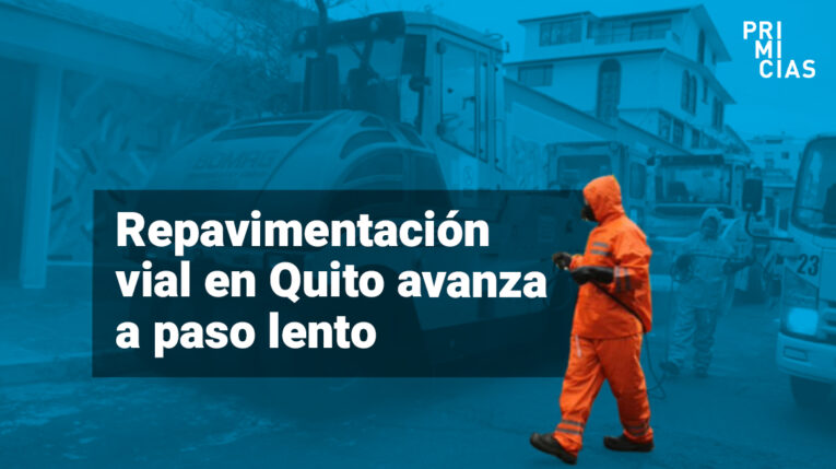 El plan de repavimentación vial avanza a paso lento en Quito