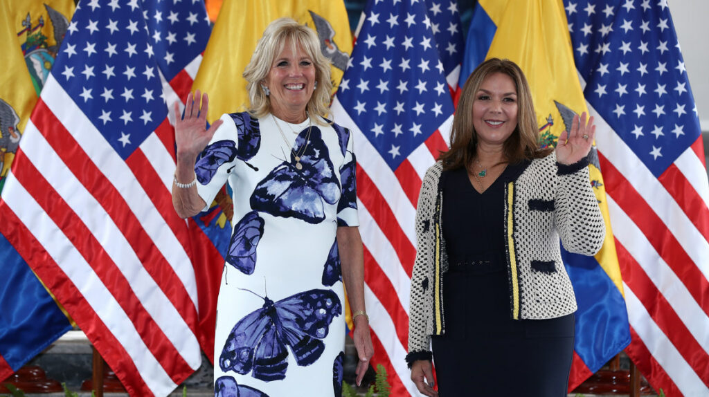 Jill Biden: “Estados Unidos y Ecuador nos apoyamos mutuamente”