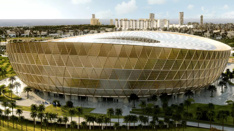 El estadio Lusail, que albergará la final del Mundial de la FIFA de Catar 2022.
