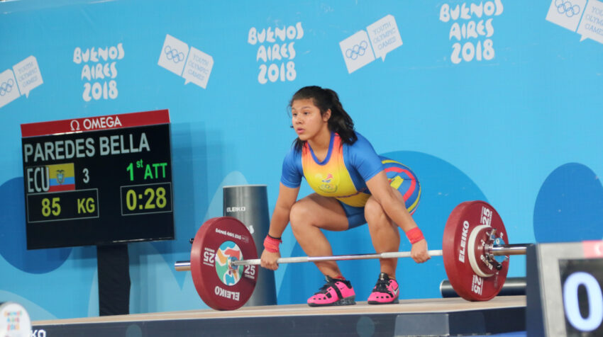 Bella Paredes, en los Juegos Olímpicos de la Juventud de Buenos Aires en 2018.