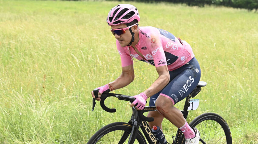 Richard Carapaz, durante la Etapa 15 del Giro de Italia, el 22 de mayo de 2022.