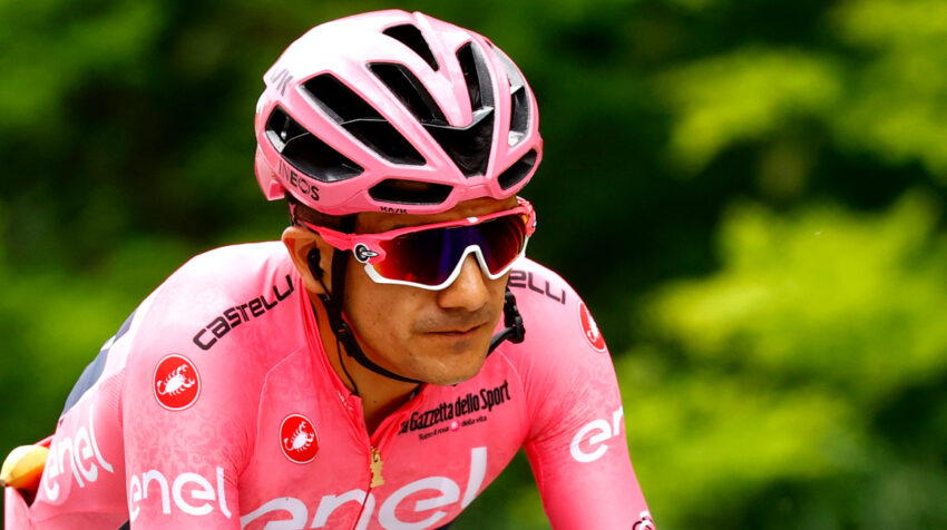Richard Carapaz, durante la Etapa 18 del Giro de Italia, el 26 de mayo de 2022.