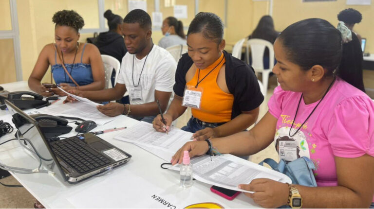 Simulacro electoral en Chocó, Colombia, el 24 de mayo de 2022.
