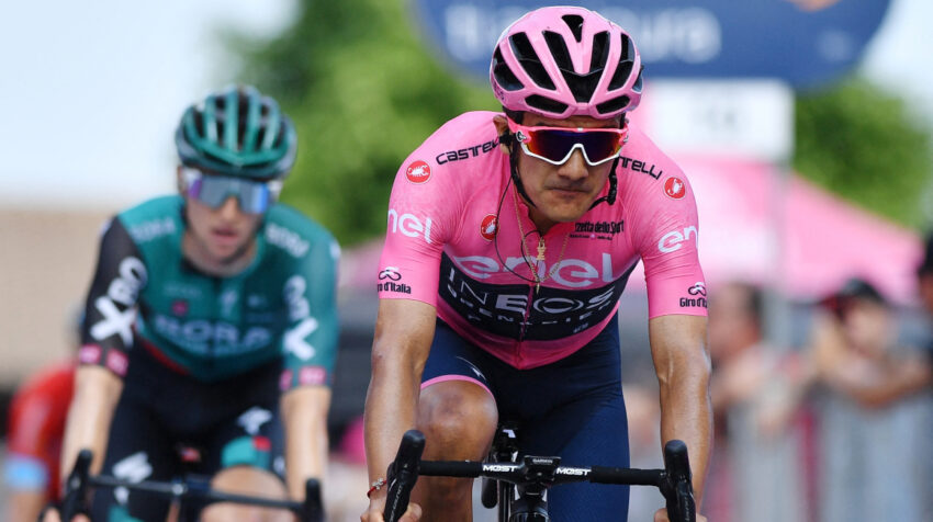 Richard Carapaz, durante la Etapa 19 del Giro de Italia, el 27 de mayo de 2022.