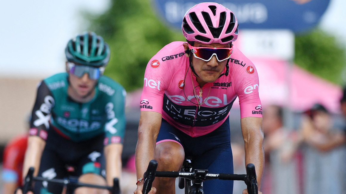 Richard Carapaz, durante la Etapa 19 del Giro de Italia, el 27 de mayo de 2022.