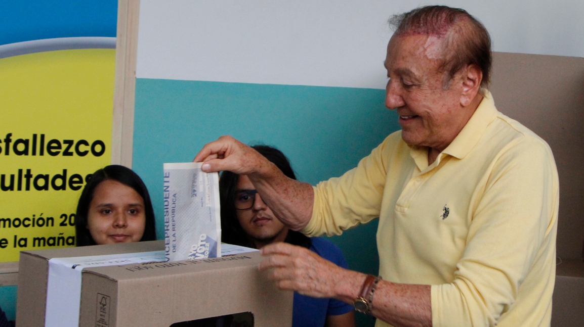El candidato presidencial Rodolfo Hernández, Bucaramanga, 29 de mayo de 2022.