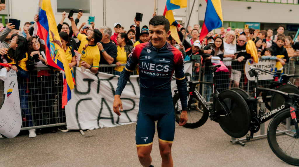 Richard Carapaz: “Estoy muy contento, es un nuevo podio para mí en el Giro”