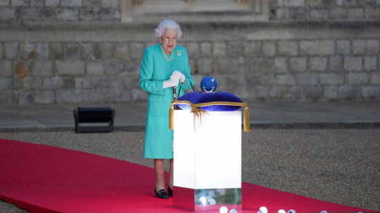 La reina Isabel durante uno de los eventos por el Jubileo de Platino, que celebra 70 años de su reinado.