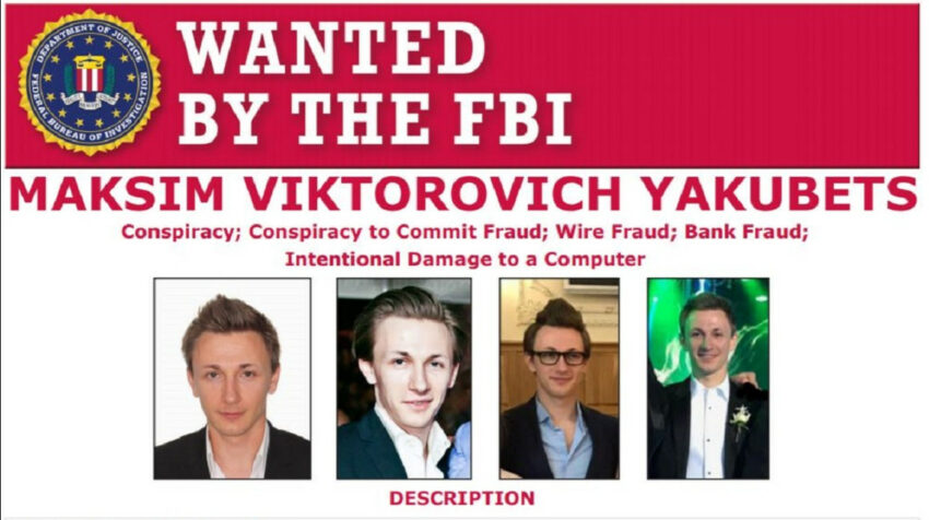 Maksim Viktorovich Yakubets, uno de los hackers rusos buscado por el FBI. 