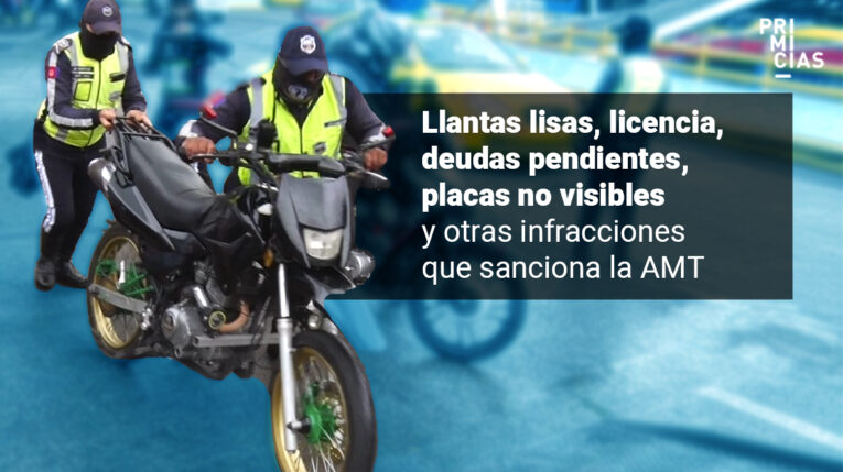 AMT realiza operativos de control a motociclistas en Quito