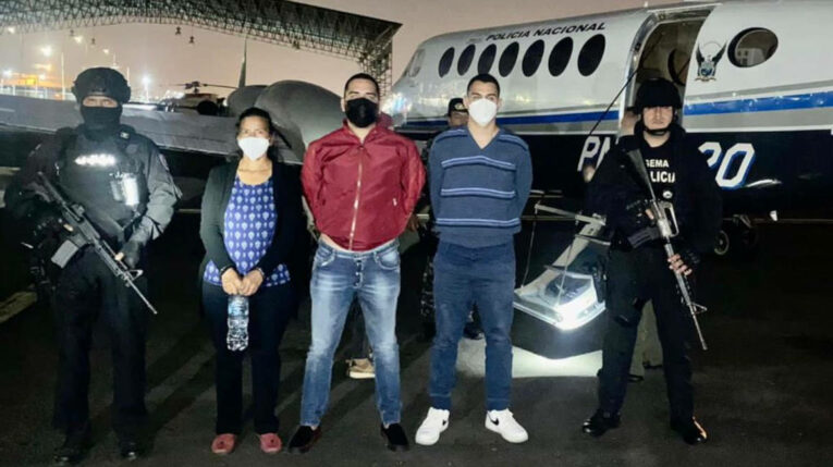 Leandro Norero fue capturado el 25 de mayo de 2022 y luego trasladado en avión a la cárcel de Cotopaxi.