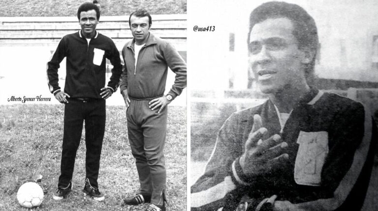 Alberto Spencer con el uniforme de entrenador de Universidad Católica de Quito, en 1973.