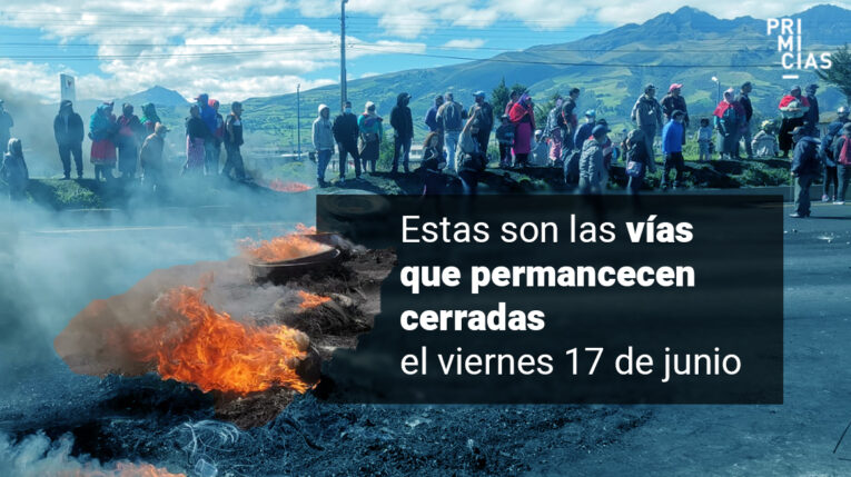 Indígenas anuncian movilización hacia Quito y estas son las vías cerradas