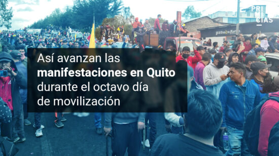 manifestaciones en Quito