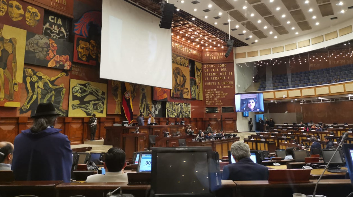 El Pleno de la Asamblea, en modalidad semipresencial, en sesión de este 20 de junio de 2022.