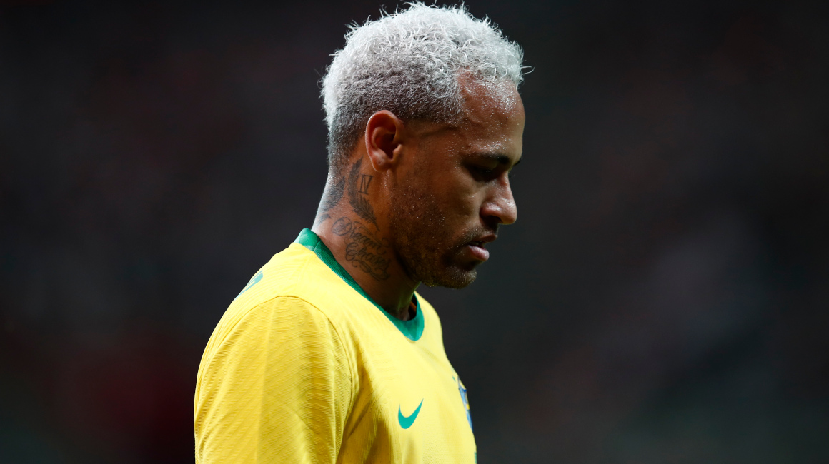 Neymar durante el partido amistoso entre Corea del Sur y Brasil en el Estadio Mundial Sangam en Seúl, el 2 de junio de 2022.