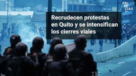 Protestas en Quito y cierres viales