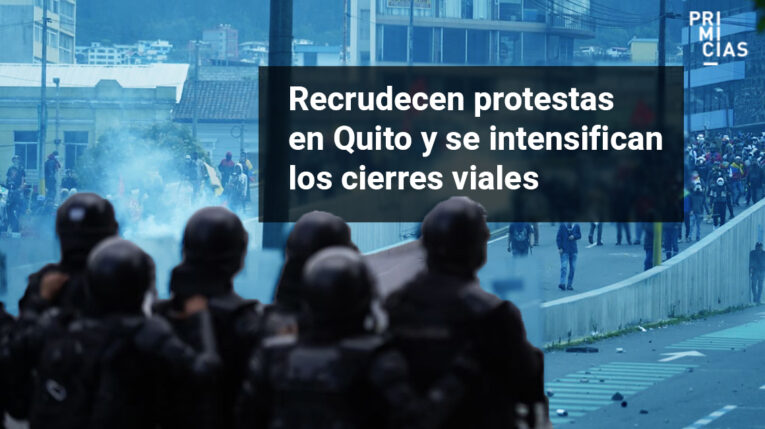 Siguen las protestas en Quito y aumentan los cierres viales en 18 provincias