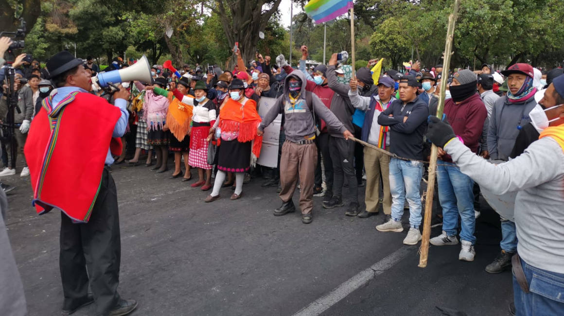manifestantes quito indígenas paro nacional