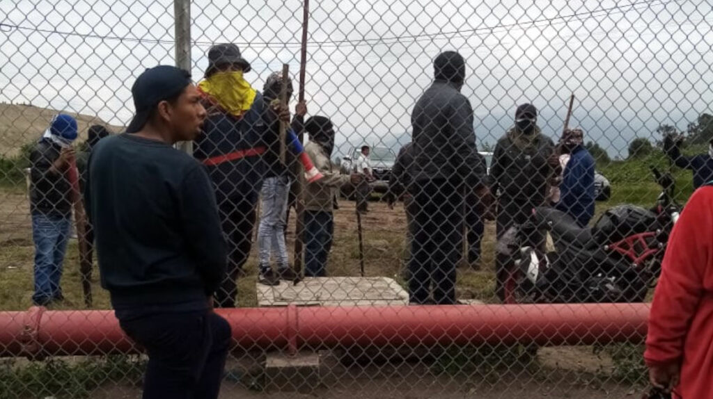 Manifestantes advierten con tomarse las plantas de envasado de gas en Quito