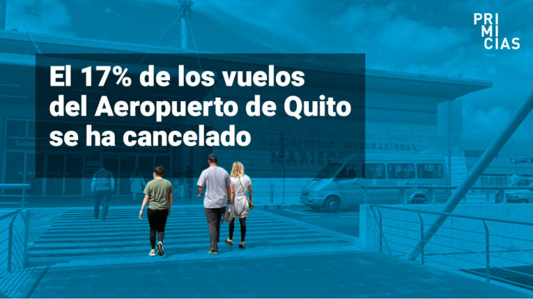 El 17% de los vuelos del Aeropuerto de Quito se ha cancelado por el paro
