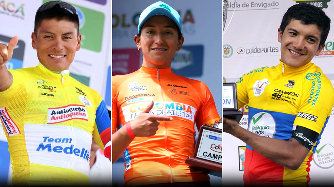 Jonathan Caicedo, Miryam Núñez y Richard Carapaz han sido campeones en Colombia.
