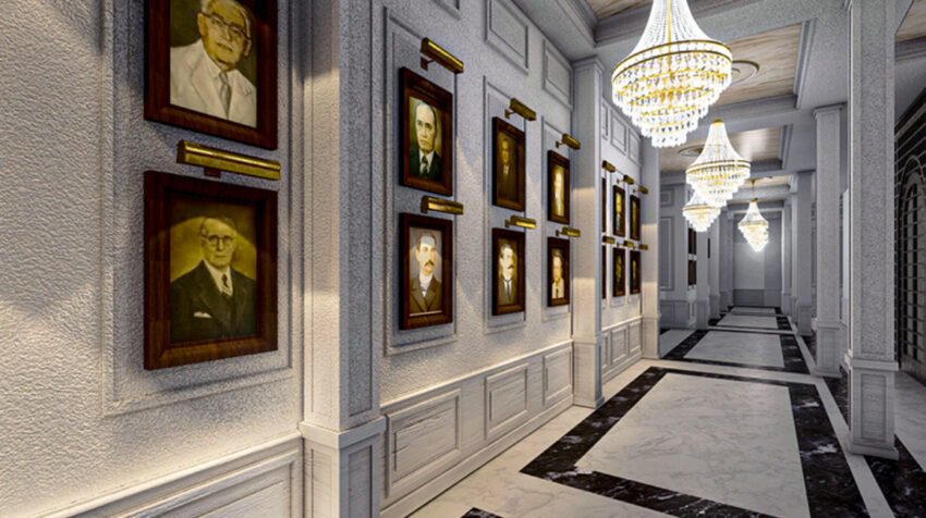 La nueva casa del Club de la Unión tendrá un hall con los cuadros de sus presidentes.