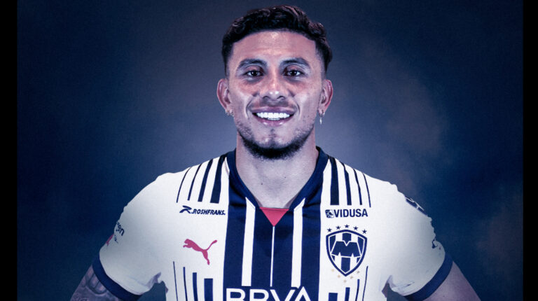 Joao Rojas, con la camiseta del Monterrey, el 30 de junio de 2022.