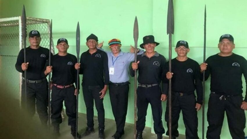 Grupo Erash de la Guardia y Seguridad Indígena en la provincia de Pastaza.