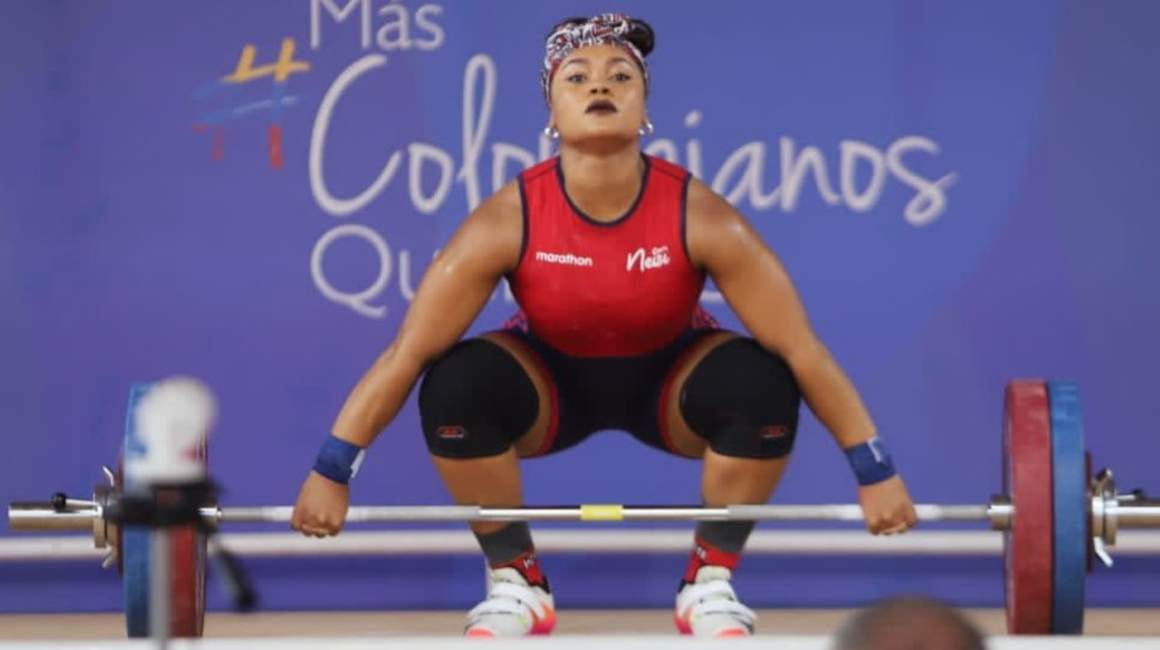 Neisi Dajomes, durante los Juegos Bolivarianos de Valledupar, el 4 de julio de 2022.