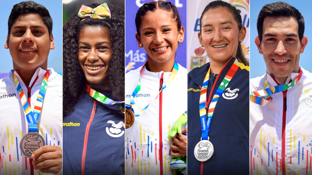 Cinco deportistas ecuatorianos mostraron su potencia en los Bolivarianos
