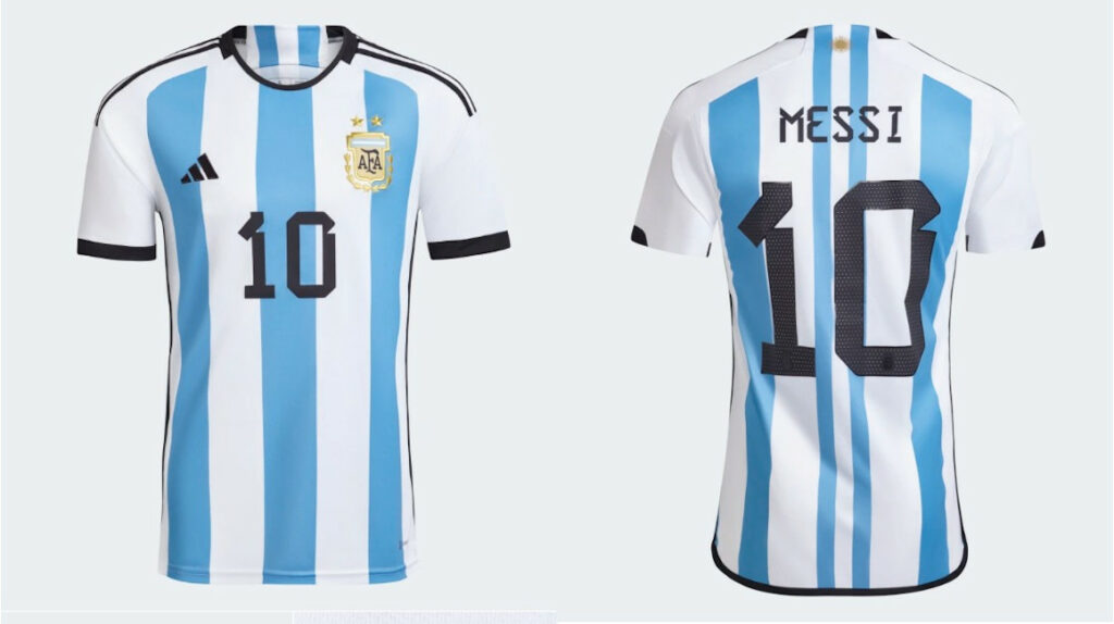 La selección argentina presenta su camiseta para el Mundial de Catar