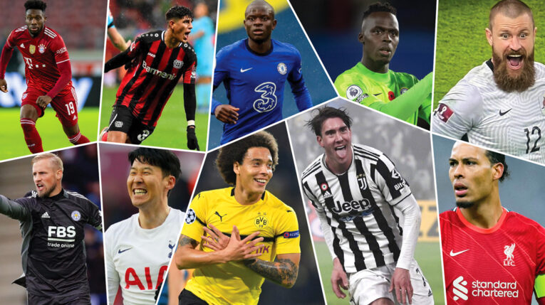 10 futbolistas que disputarán la Copa Mundial de la FIFA 2022.