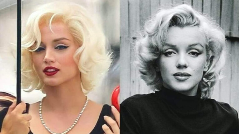 Ana de Armas como Marilyn Monroe, la rubia inmortal del cine.
