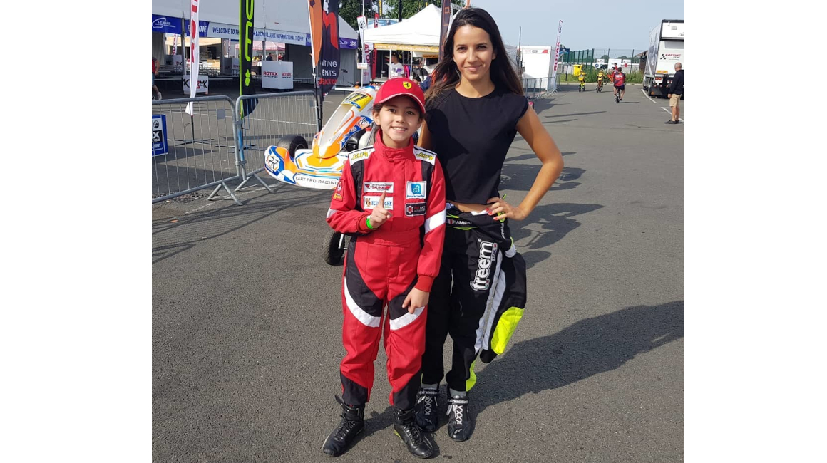 Doménika Arellano, en el circuito de Le Mans, en Francia, el 21 de agosto de 2019.