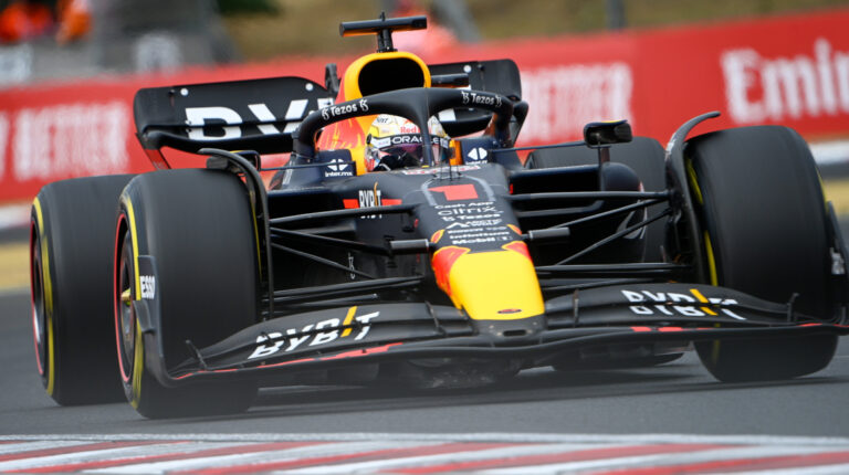 Max Verstappen, durante el Gran Premio de Hungría, el 31 de julio de 2022.