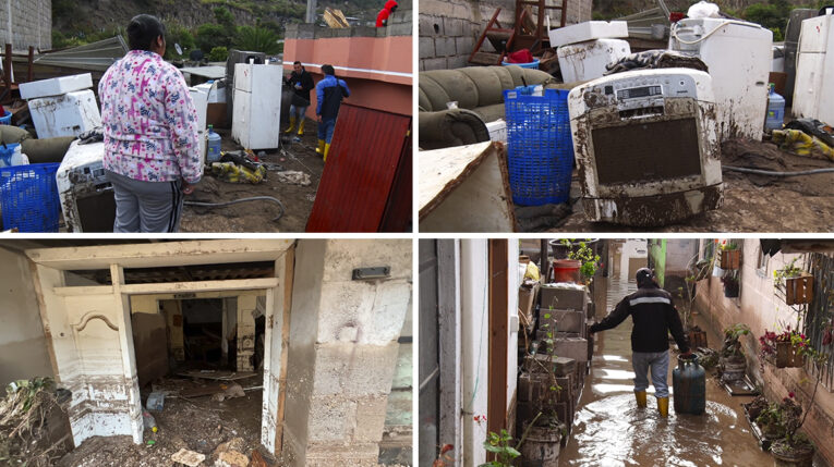 Así quedó Santa Clara del Común tras las fuertes lluvias en Quito