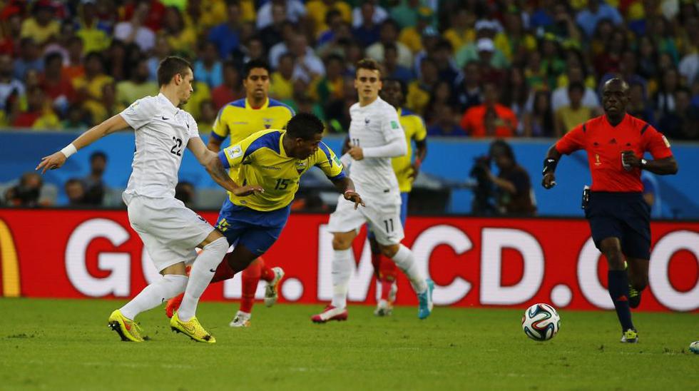 Ecuador empató ante Francia, el 25 de junio de 2014, en le estadio Maracaná, en el último partido de la fase de grupos del Mundial.