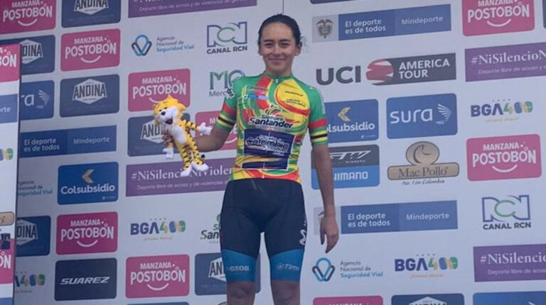 Ana Vivar llegó en el puesto 11 en la Etapa 1 de la Vuelta a Colombia femenina