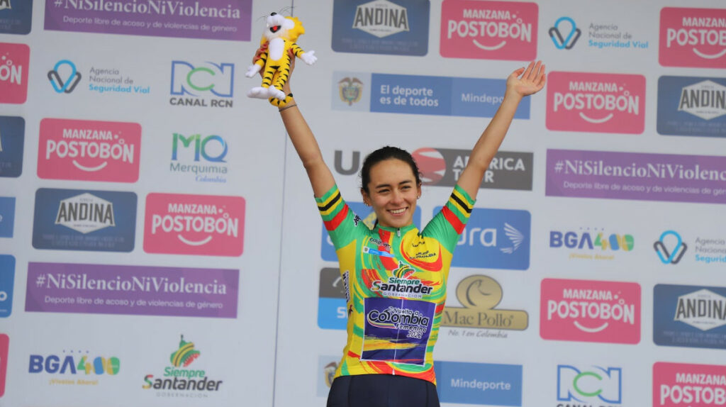 Ana Vivar llegó en el puesto 11 en la Etapa 1 de la Vuelta a Colombia femenina
