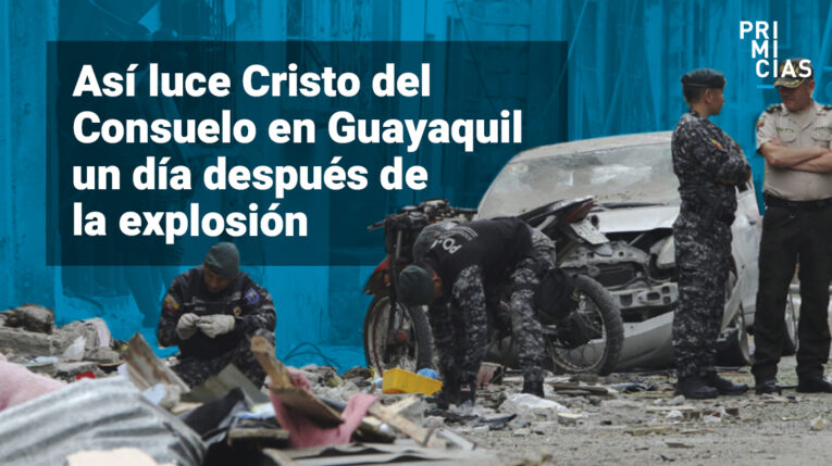 Así luce Cristo del Consuelo en Guayaquil, un día después de la explosión
