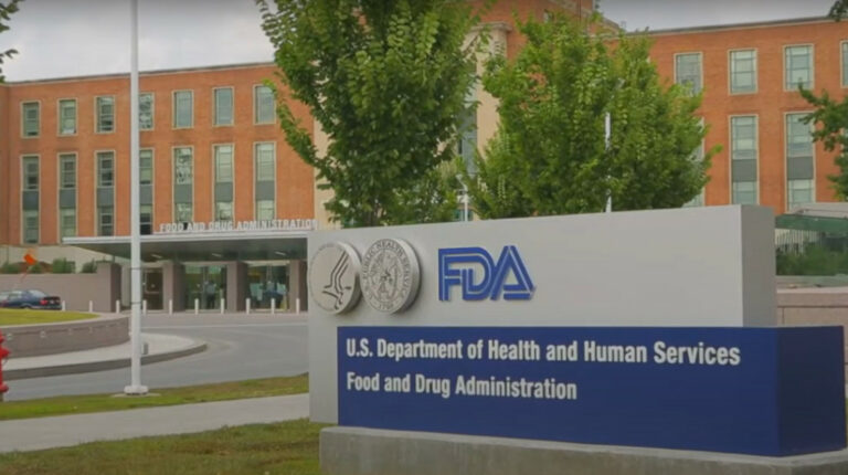 Imagen referencial de un letrero de la FDA.
