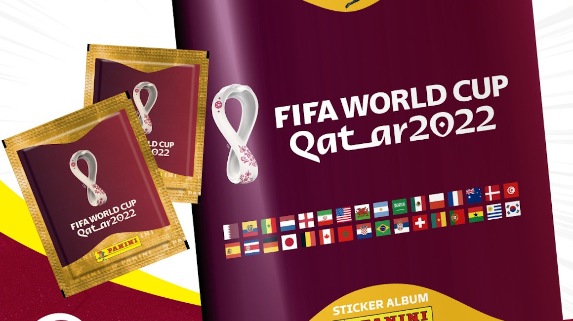 Imagen de la portada del álbum oficial del Mundial Catar 2022.