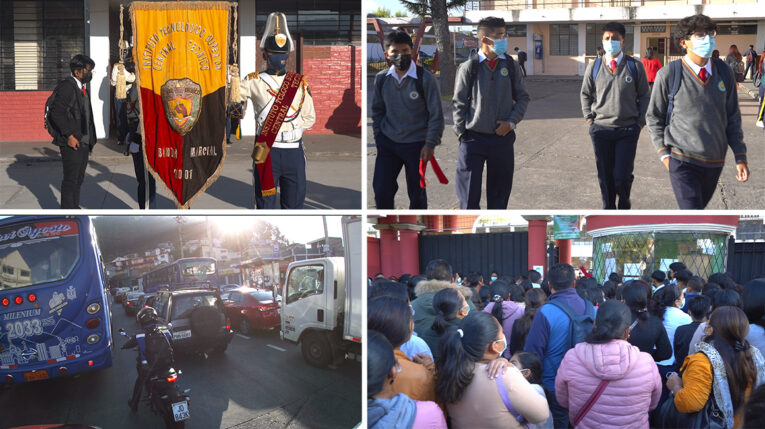 El tráfico fluyó en Quito, gracias al regreso escalonado a las aulas