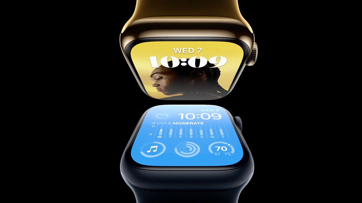 Nuevo modelo del Apple Watch Serie 8, develado por Apple en California, el 7 de septiembre de 2022. 