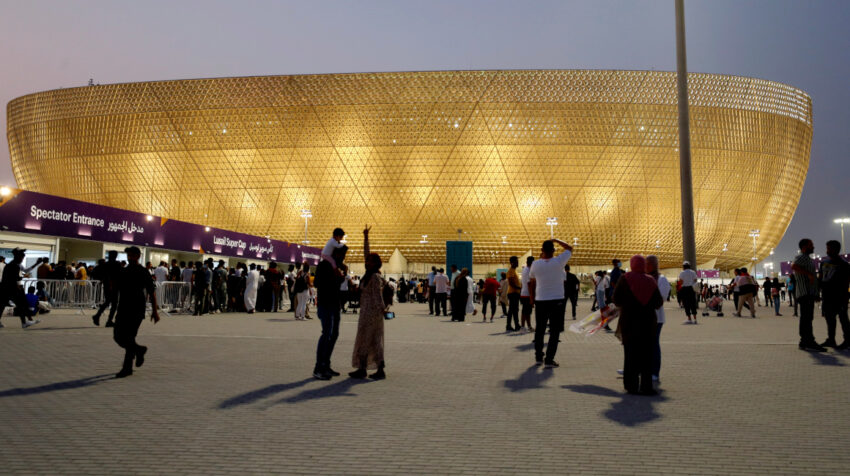 Imagen exterior del Estadio Lusail, sede del Mundial de Catar 2022.