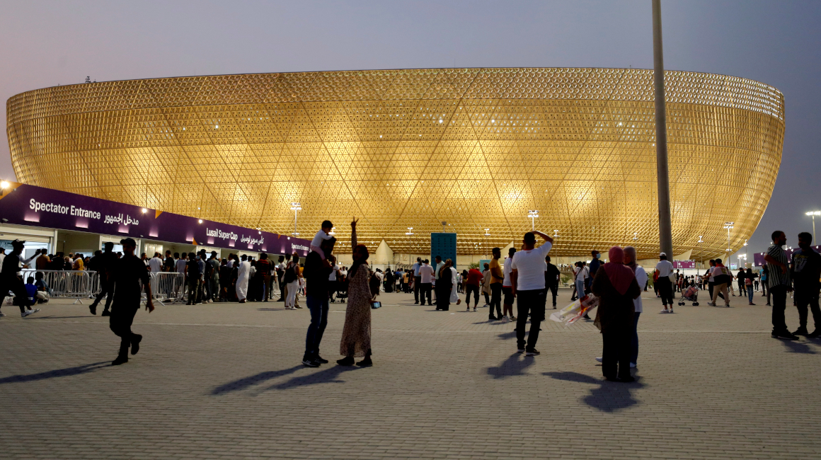 Imagen exterior del Estadio Lusail, sede del Mundial de Catar 2022.